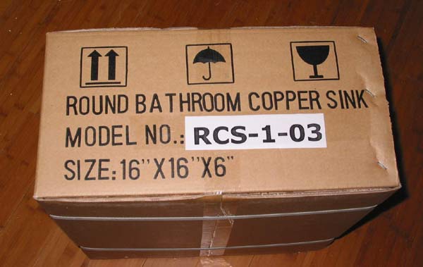 Copper sinks packing