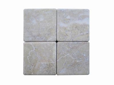 Tumbled marble tiles, tumble stone.